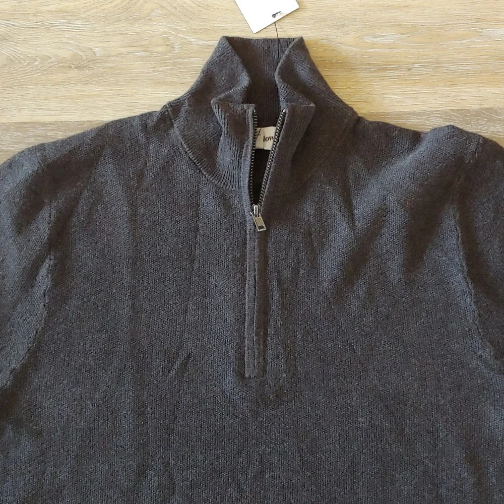 NWT Goodfellow & Co Men's 1/4 Zip Lightweight Pullover Sweater Grey Size S